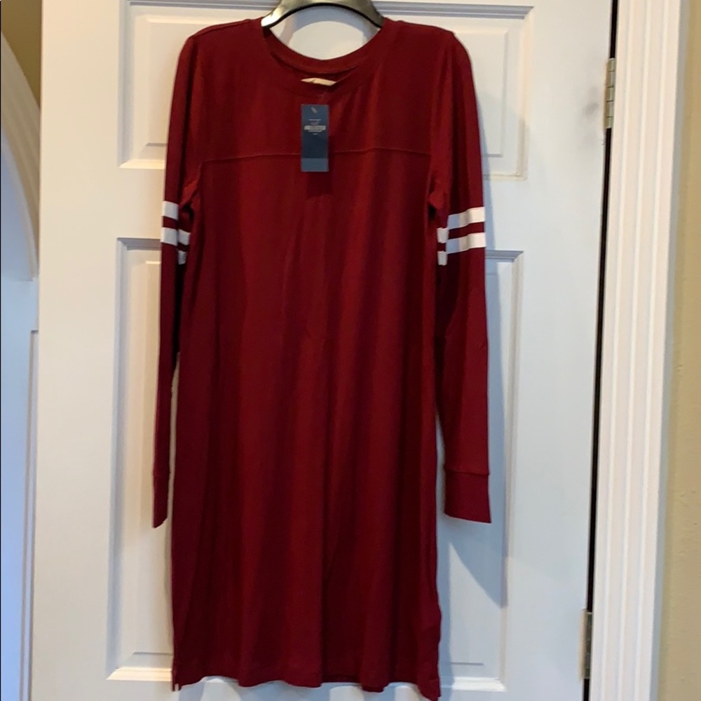 Hollister large long sleeve T-shirt dress NWT